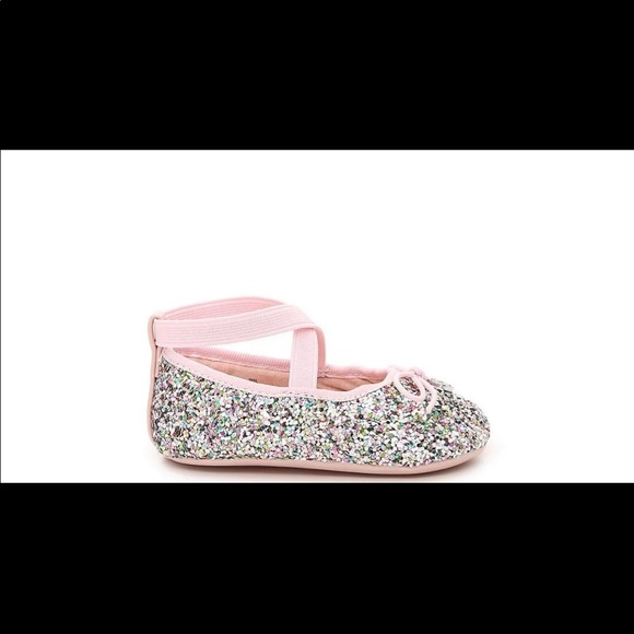 Jessica Simpson toddler sparkly ballet flats 3 - Picture 5 of 8